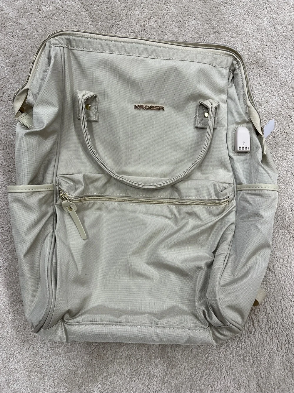 KROSER Light Beige Women's Backpack Tote - Everyday Carry